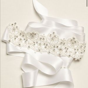 Lace embellished sash